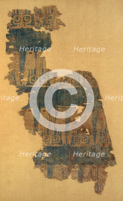 Fragment, Central Asia, Tang dynasty (618-906)/ Song dynasty (960-1279), 9th/10th century. Creator: Unknown.