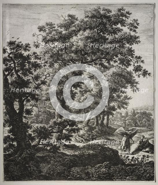 Hagar comforted by the Angel. Creator: Anthonie Waterloo (Dutch, 1609/10-1690).