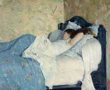 Sleeping Girl (In Bed), 1878. Creator: Zandomeneghi, Federico (1841-1917).