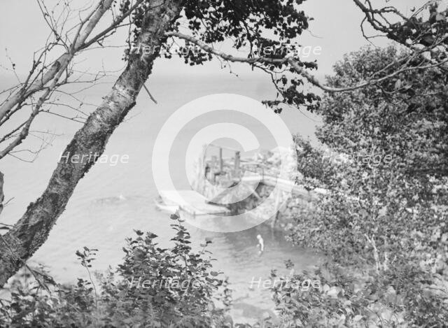 View of the coast off the Baldrige estate, 1931 July 25. Creator: Arnold Genthe.