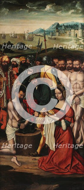 The Martyrdom of Saint Adrian, c1530. Creator: Lombard, Lambert (1505-1566).