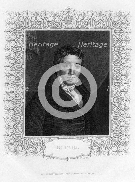 Emmanuel Joseph Sieyès (1748-1836), French abbot and statesman, 19th century.Artist: WH Mote