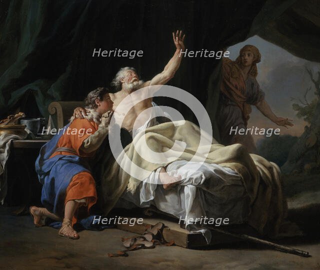 Isaac Blessing Jacob, 1768. Creator: Nicolas Guy Brenet.
