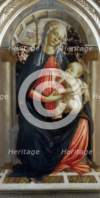 Madonna of the Rose Garden (Madonna del Roseto), 1469. Creator: Botticelli, Sandro (1445-1510).