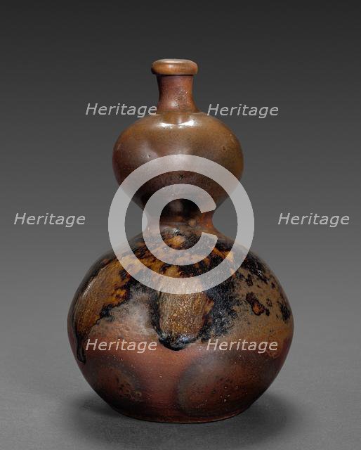 Double Gourd Jar with Wooden Stopple, 18th-19th century. Creator: Unknown.