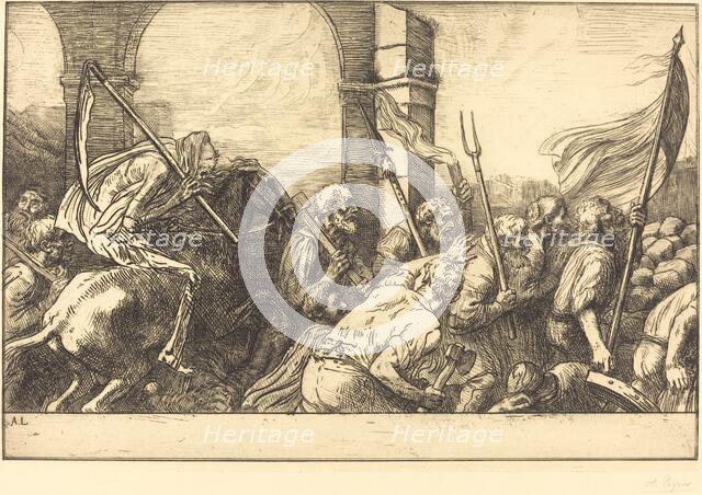 The Triumph of Death: Departure (Le triomphe de la mort: Le depart). Creator: Alphonse Legros.