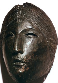 Bronze mask of the Roman goddess Juno Lucina. Artist: Unknown