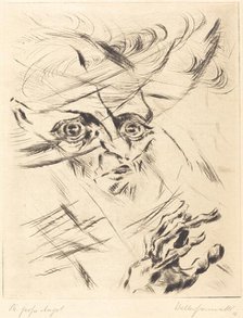 Die Grosse Angst (The Great Anxiety), 1918. Creator: Walter Gramatté.