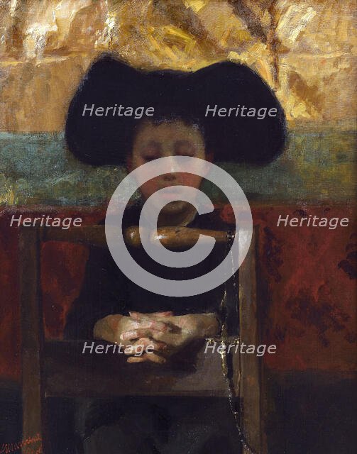 Prevetariello in preghiera (Altar Boy Praying) , 1873. Creator: Mancini; Antonio (1852-1930).