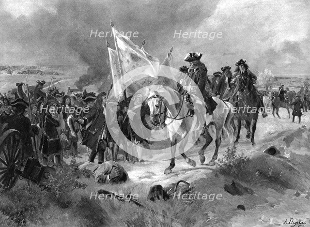 The Battle of Ramillies, 1706. Artist: Unknown
