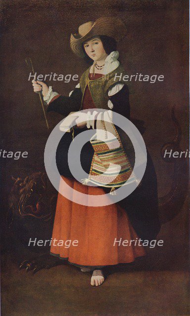 Saint Margaret of Antioch, c1630, (1937). Artist: Francisco de Zurbaran