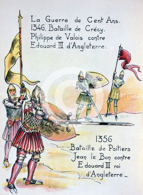 Battles of the The Hundred Years War, (20th century). Creator: Unknown.