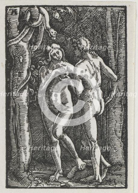 The Fall and Redemption of Man: Adam and Eve Eating the Forbidden Fruit, c. 1513. Creator: Albrecht Altdorfer (German, c. 1480-1538).
