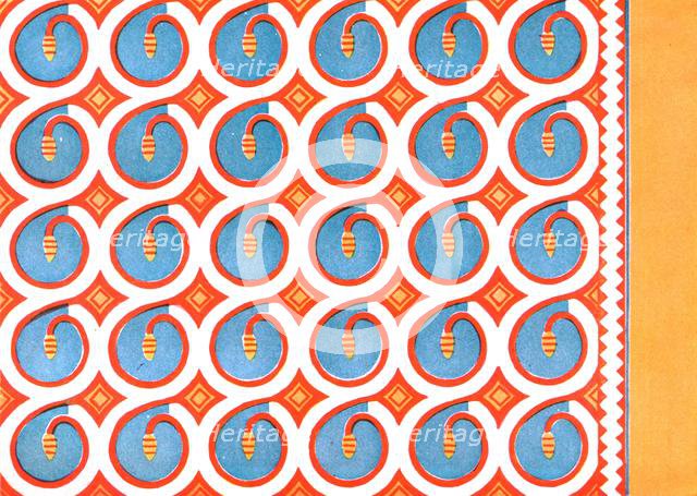 Painted ceiling in the tomb of Hepuseneb, Thebes, Egypt, (1928). Creator: Unknown.