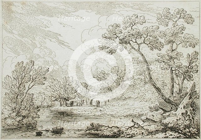 Rustic Castle, 18th century. Creator: Unknown.