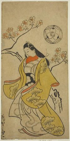 The Actor Hanaoka Miyako, c. 1700. Creator: Torii Kiyonobu I.