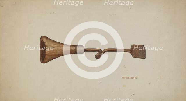 Horse Shoer's Knife, c. 1940. Creator: George C. Brown.