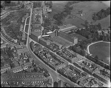 The Albert Silk Mills and environs, Macclesfield, Cheshire, c1930s. Creator: Arthur William Hobart.