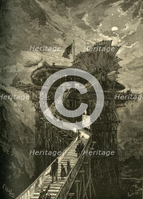 "All Aboard for the Moon!".', 1881. Creator: Unknown.