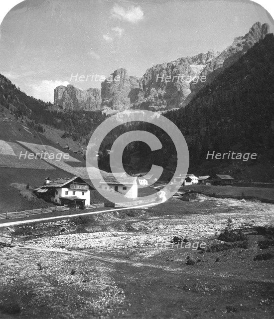 A valley in Wolkenstein, Tyrol, c1900s.Artist: Wurthle & Sons