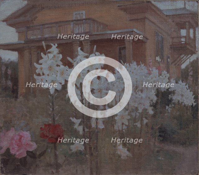 Evening of the lilies, 1901. Artist: Kalinichenko, Jakov Jakovlevich (1869-1938)