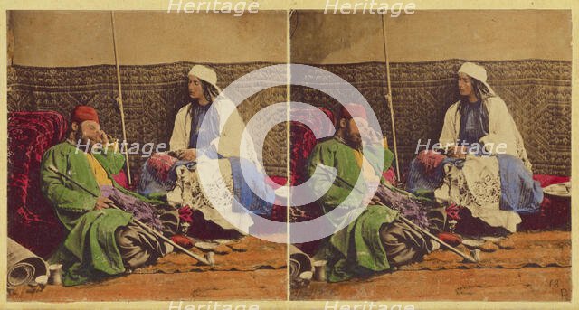 Turkish Lady and Gentleman., 1857-1859. Creator: William Morris Grundy.