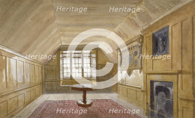 Interior of the Council Chamber in the White Tower, Tower of London, Stepney, London, 1883. Artist: John Crowther