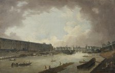 Grande Galerie, the Pont-Neuf and the Ile de la Cite, seen from the Pont Royal, c1775. Creator: Pierre-Antoine Demachy.
