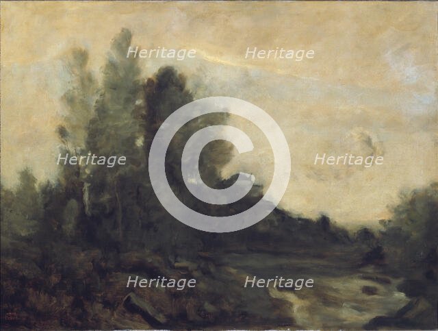 "Souvenir d'Ariccia", mid-late 19th century. Creator: Jean-Baptiste-Camille Corot.