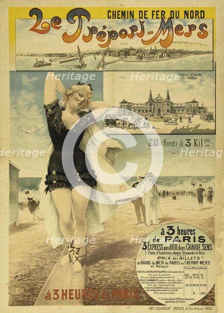 Le Tréport-Mers. Chemins de fer du Nord et de l'Ouest, 1897. Creator: Gray (Boulanger), Henri (1858-1924).