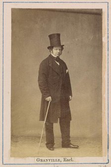 Granville George Leveson-Gower, 2nd Earl Granville, about 1860-1862. Creator: Caldesi, Blanford & Co..