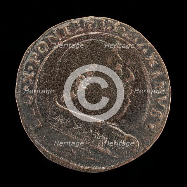 Leo X (Giovanni de' Medici, 1475-1521), Pope 1513 [obverse], 16th century. Creator: Unknown.