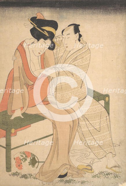 A Pair of Lovers, 1795. Creator: Kitagawa Utamaro.