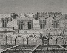 Priory of France, Rhodes, Greece, Condition of the ruined building in 1828.  Creator: Jules Jean Marie Joseph Huyot.