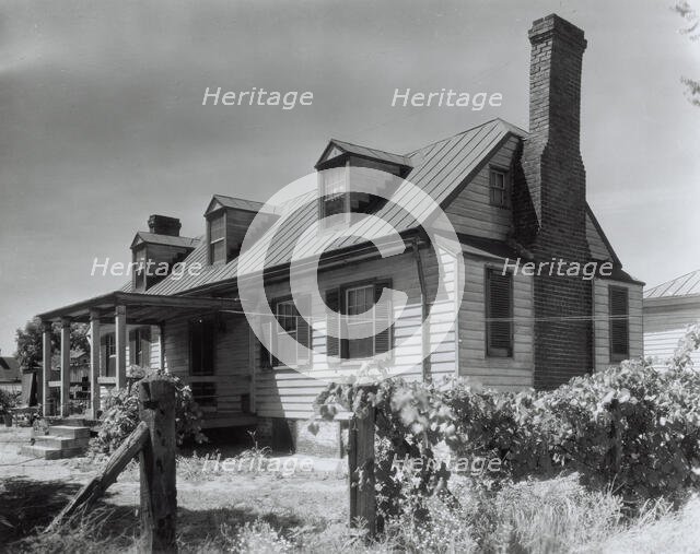 Minor houses and details, Blandfields, Dinwiddie County, Virginia, 1933. Creator: Frances Benjamin Johnston.