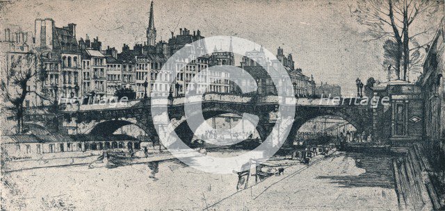 'Pont Neuf: plate one from the Paris Set', 1904. Artist: David Young Cameron.