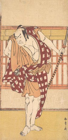 The Actor Nakamura Nakazo as a Kyokaku, ca. 1777. Creator: Shunsho.