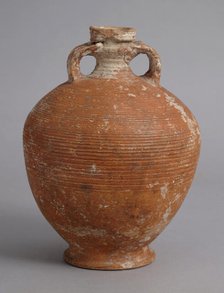 Ribbed Amphora, Coptic, 580-640. Creator: Unknown.