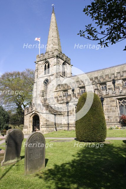 St Michael's Church, Hathersage, Peak District, Derbyshire.