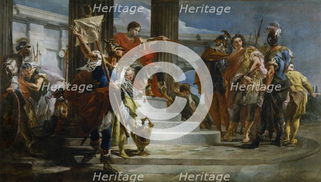 Scipio Africanus Freeing Massiva. Artist: Tiepolo, Giambattista (1696-1770)