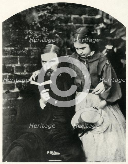 George Macdonald and his daughter Lilia Scott MacDonald, c1863, (1948). Creator: Lewis Carroll.