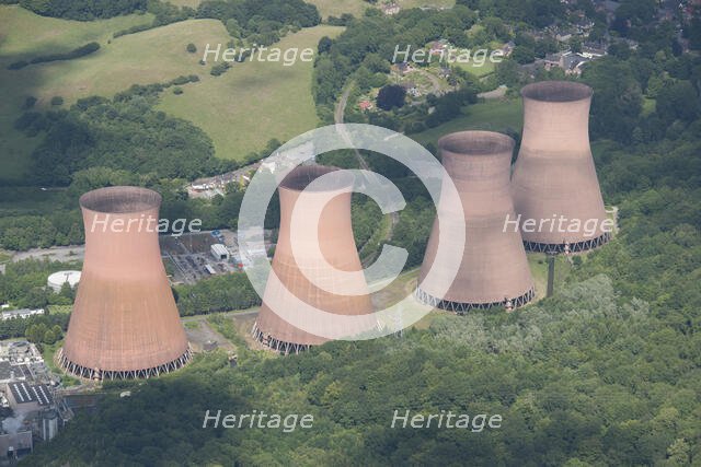 Ironbridge B Power Station cooling towers, Shropshire, 2015. Creator: Historic England.