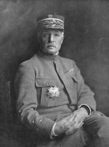 'Fayolle; Le general Fayolle, commandant du groupe d'armees qui sauva amiens de la ruee..., 1918. Creator: Benjamin.