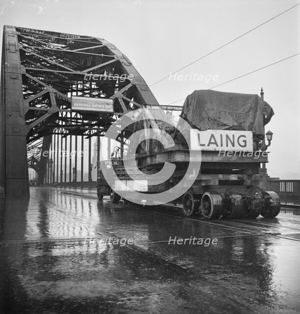 Tyne Bridge, Newcastle upon Tyne, 11/1949. Creator: John Laing plc.