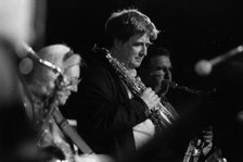 Kathy Stobart, Tony Coe, Brecon Jazz Festival, 1996. Creator: Brian Foskett.