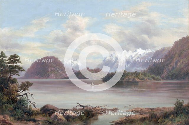 Lake Manapouri, c1900. Creator: William George Baker.