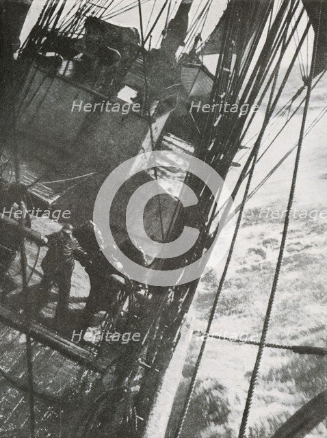 'Manning the Pumps', c1910–1913, (1913). Artist: Herbert Ponting.