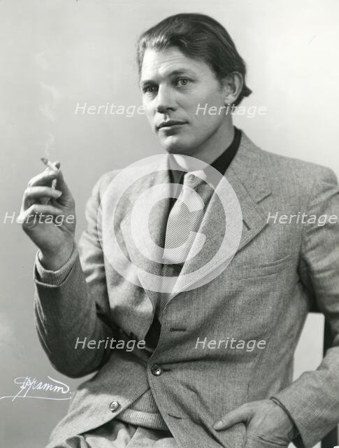 Portrait of the author Harry Martinson (1904-1978), 1933. Creator: Peter Pramm.