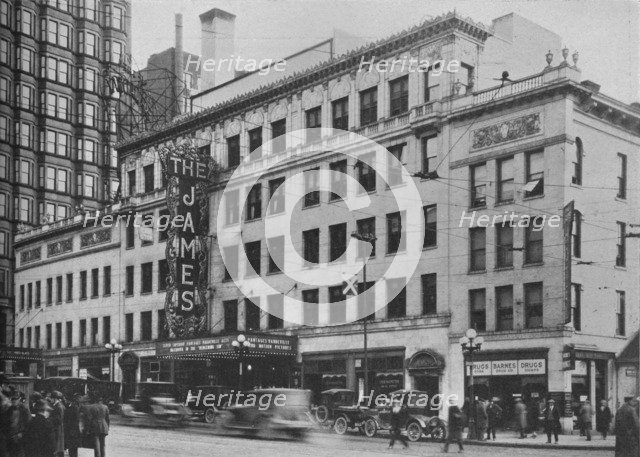 Front elevation, the James Theatre, Columbus, Ohio, 1925. Artist: Unknown.