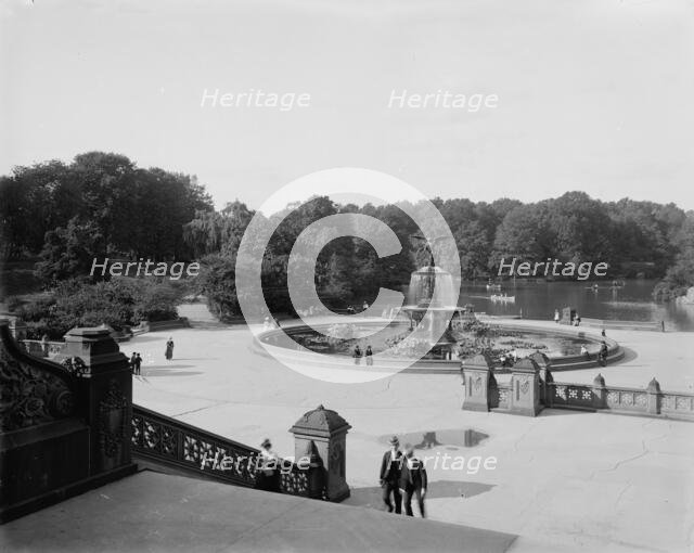 Central Park, New York, the fountain (i.e. Bethesda Fountain), c1901. Creator: Unknown.